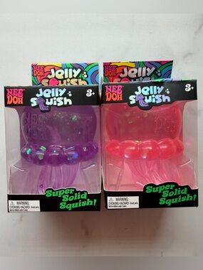 NeeDoh Jelly Squish Sensory Squishy Toy (Color Varies)